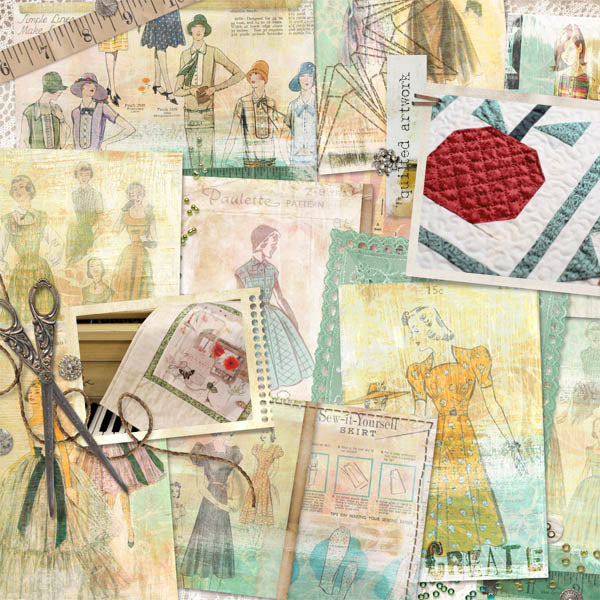Linens & Lace Art Journal Cards