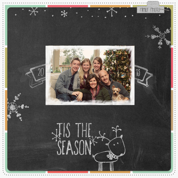 Chalkboard Love Scrap.Edges