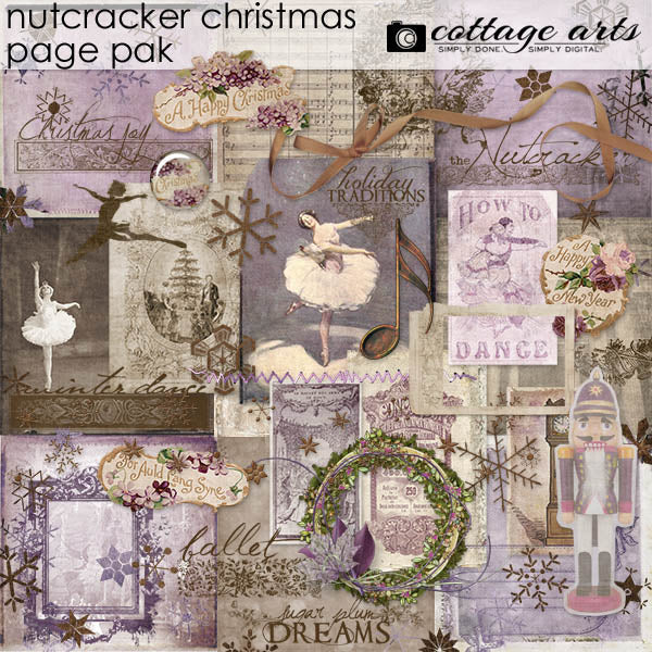 Nutcracker Christmas Page Pak