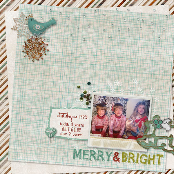 Winter Woodland Holiday Card/Layout Pak