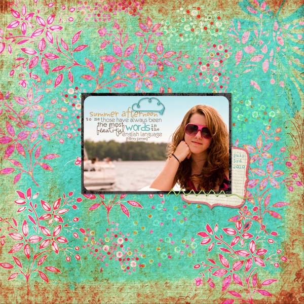 Summer Lovin' Scrap.Words