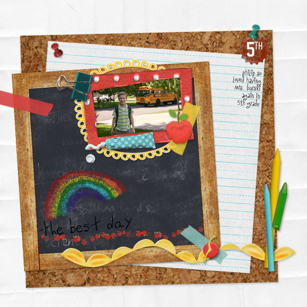 Chalkboard Lessons Page Pak