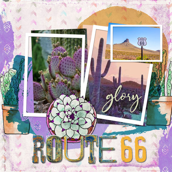 Desert Oasis Scrap.Words