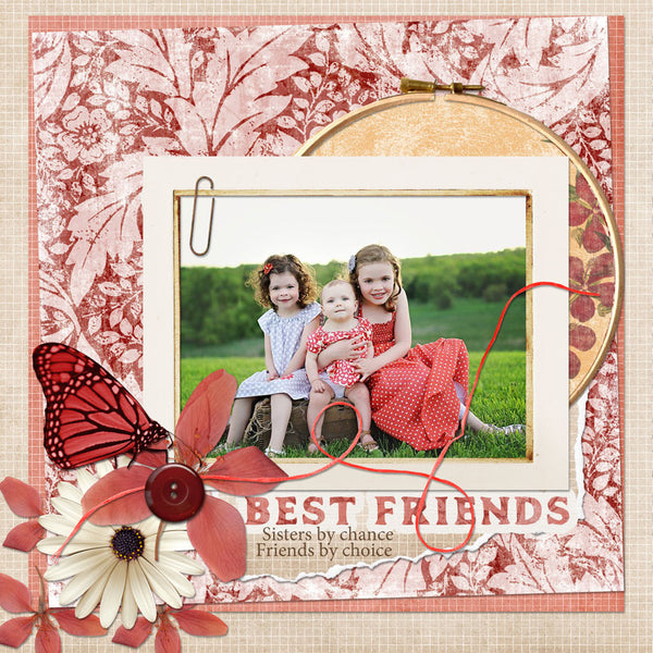Fall Friendship Scrap.Words