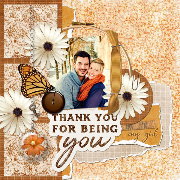 Fall Friendship Scrap.Words
