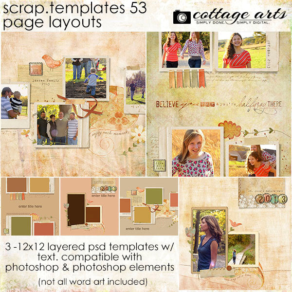 Scrap Templates 53 - Page Layouts