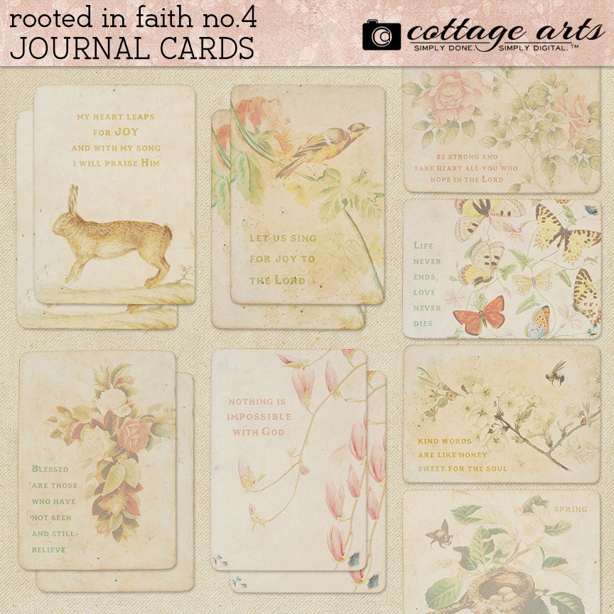 Rooted in Faith 4 Journal Cards