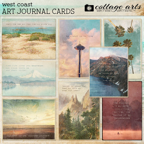 West Coast Art Journal Cards