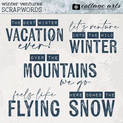 Winter Ventures Scrap.Words