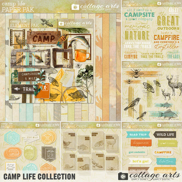 Camp Life Word Stickers