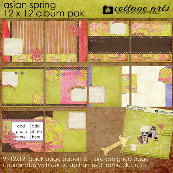 Asian Spring 12x12 Album Pak