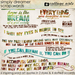 Simply Dreamer Scrap.Words