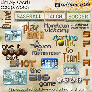 Simply Sports Scrap.Words