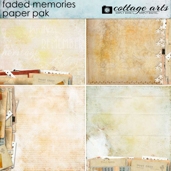 Faded Memories Paper Pak