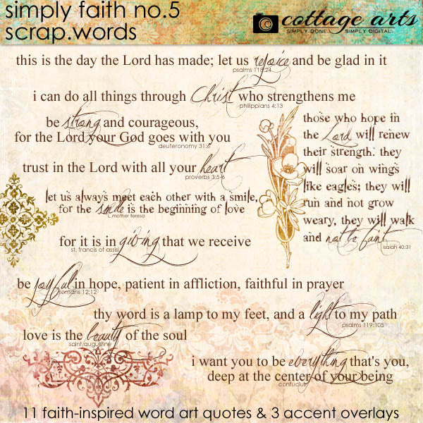 Simply Faith 5 Scrap.Words