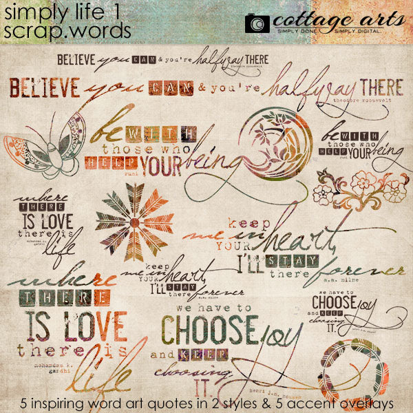 Simply Life 1 Scrap.Words