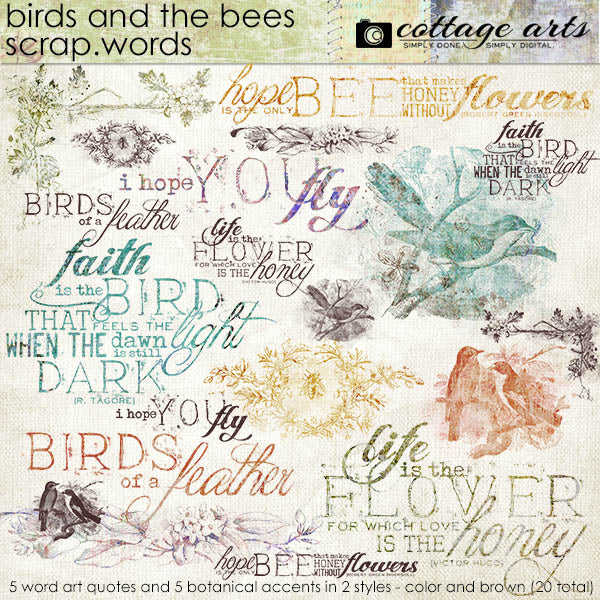 Birds and the Bees Scrap.Words