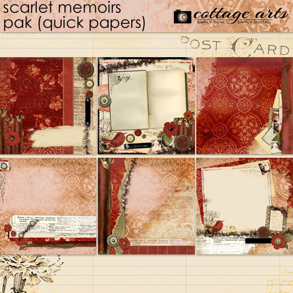 Scarlet Memoirs Page Pak