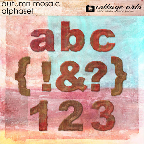 Autumn Mosaic AlphaSet