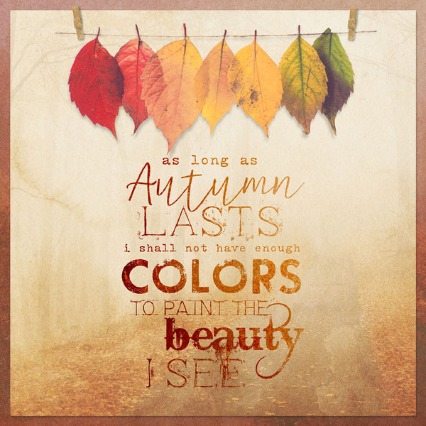Autumn Colors Scrap.Words