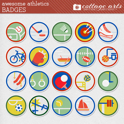 Awesome Athletics Badges
