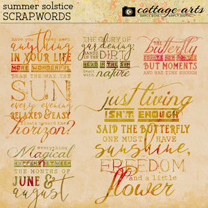 Summers Solstice Scrap.Words