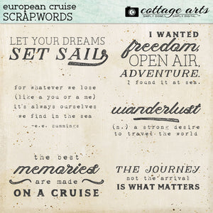 European Cruise Scrap.Words