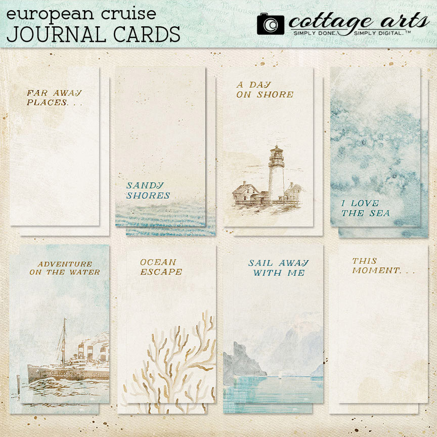 European Cruise Journal Cards