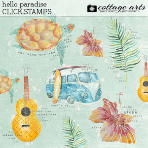 Hello Paradise Click.Stamps