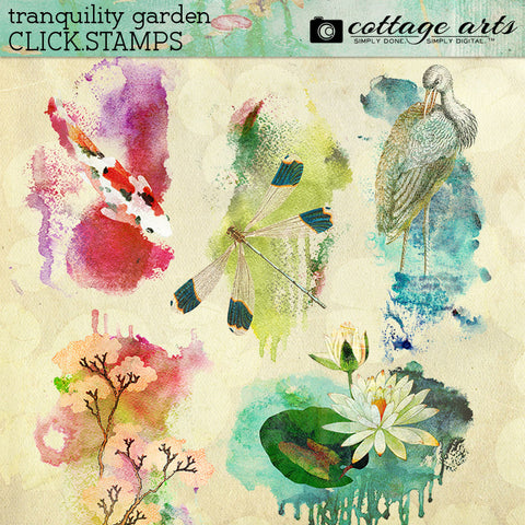 Tranquility Garden Click.Stamps
