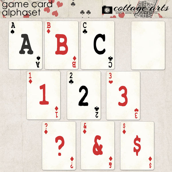 Game Card AlphaSet