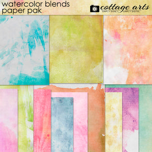 Watercolor Blends Paper Pak