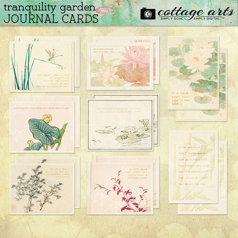 Tranquility Garden Journal Cards