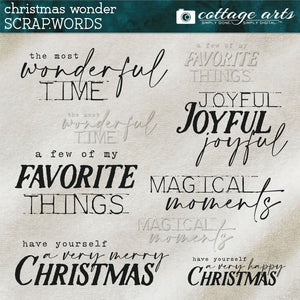 Christmas Wonder Scrap.Words