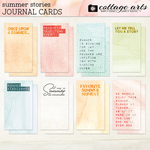 Summer Stories Journal Cards