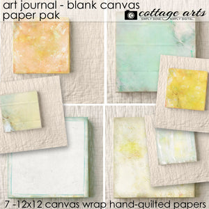Art Journal - Blank Canvas Paper Pak
