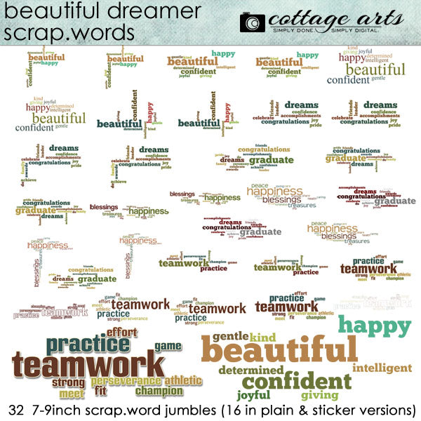 Beautiful Dreamer Scrap.Words
