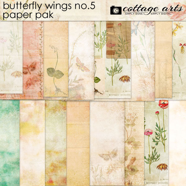 Butterfly Wings 5 Paper Pak