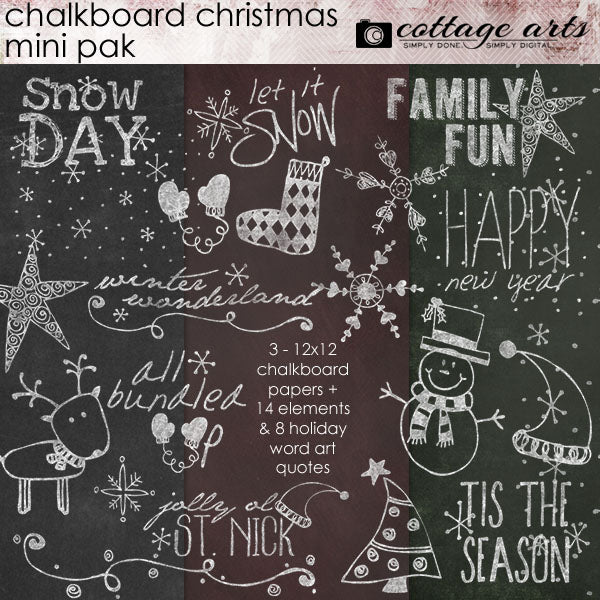Chalkboard Christmas Mini Pak