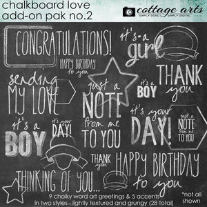 Chalkboard Love Add-On 2 Pak
