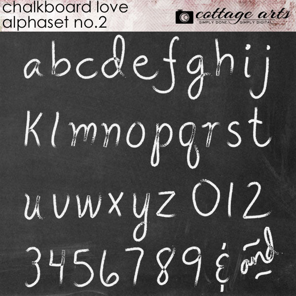 Chalkboard Love 2 AlphaSet