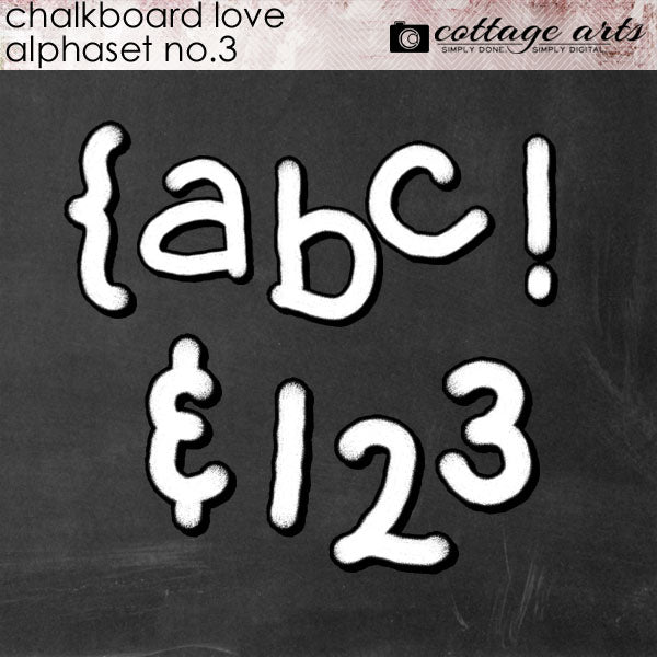 Chalkboard Love 3 AlphaSet