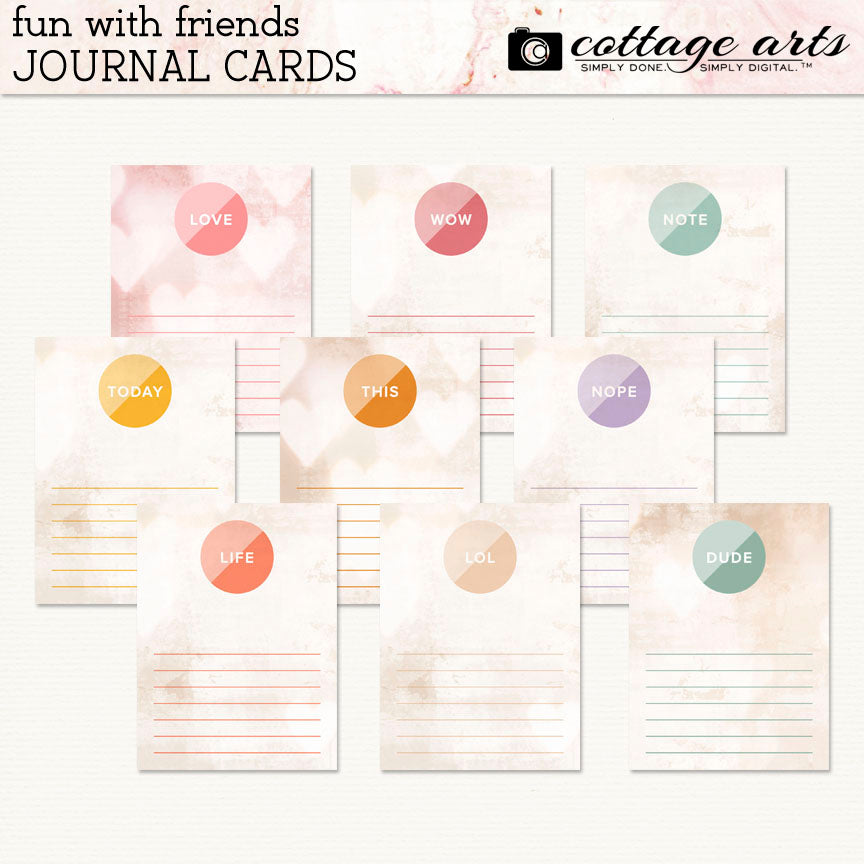 Fun with Friends Journal Cards