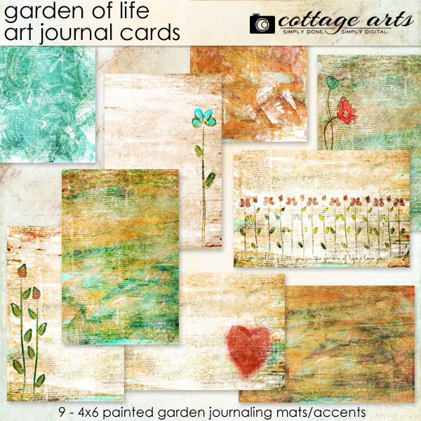 Garden of Life Art Journal Cards