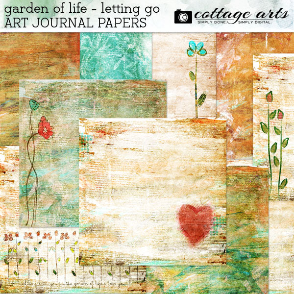 Garden Of Life - Letting Go Art Journal Paper Pak