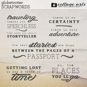 Globetrotter Scrap.Words