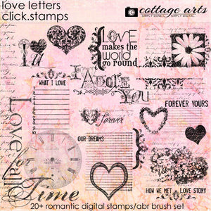 Love Letters 1 Brushes & Stamps