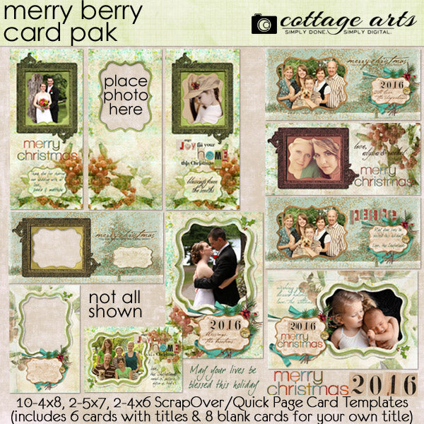 Merry Berry Holiday Cards Pak