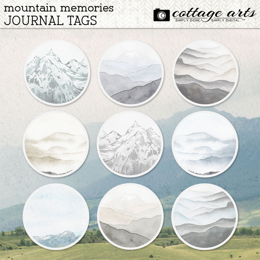 Mountain Memories Journal Tags