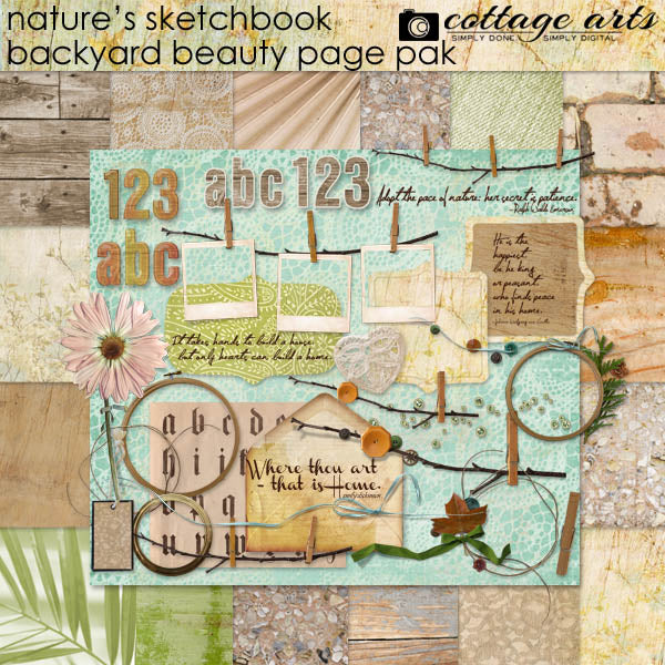 Nature's Sketchbook - Backyard Beauty Page Pak